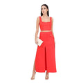 Pinko Linen Trousers Galanti Red