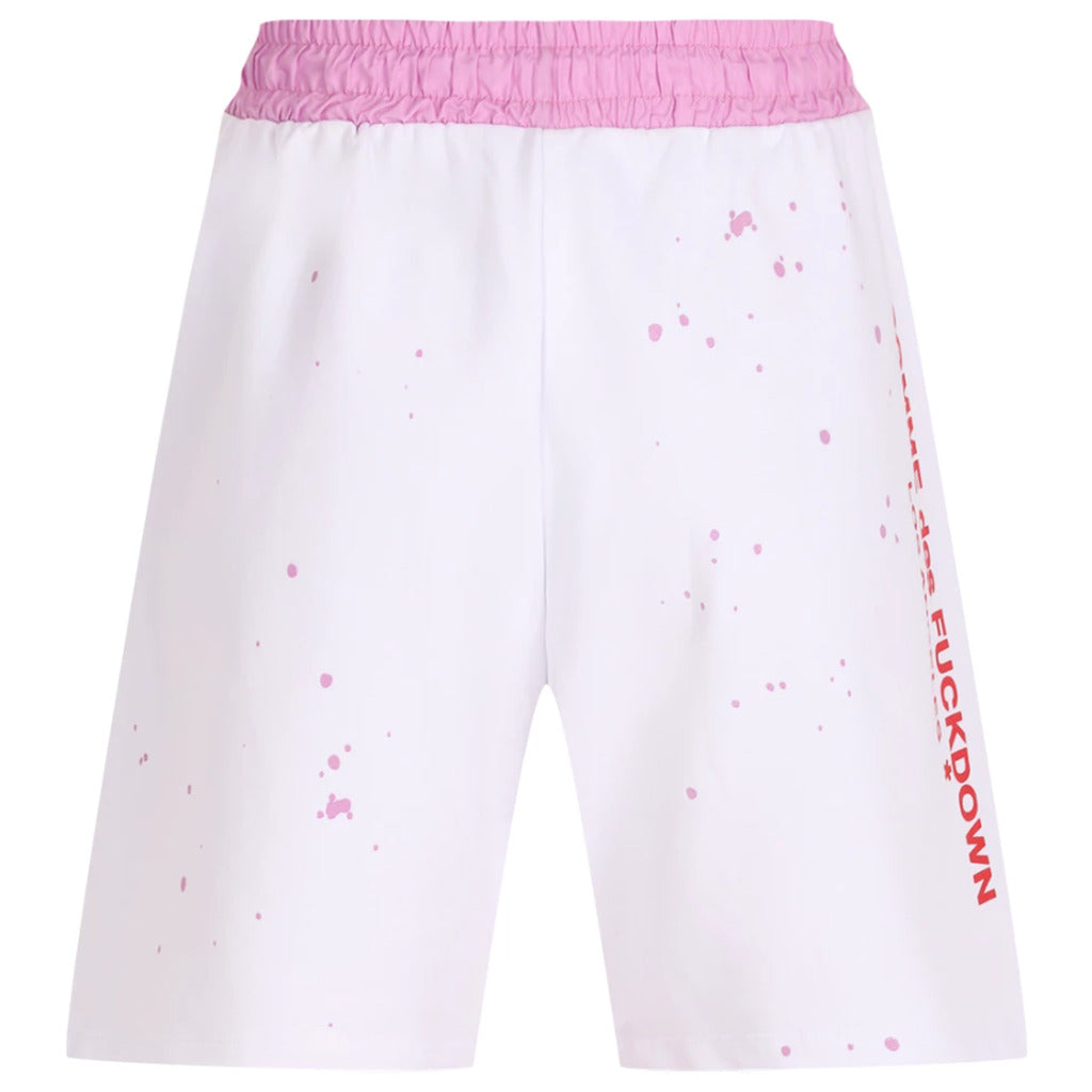 Comme Des Fuckdown Cotton Short Stampa Palme — view 2