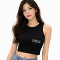 Comme Des Fuckdown Cotton Cropped Top