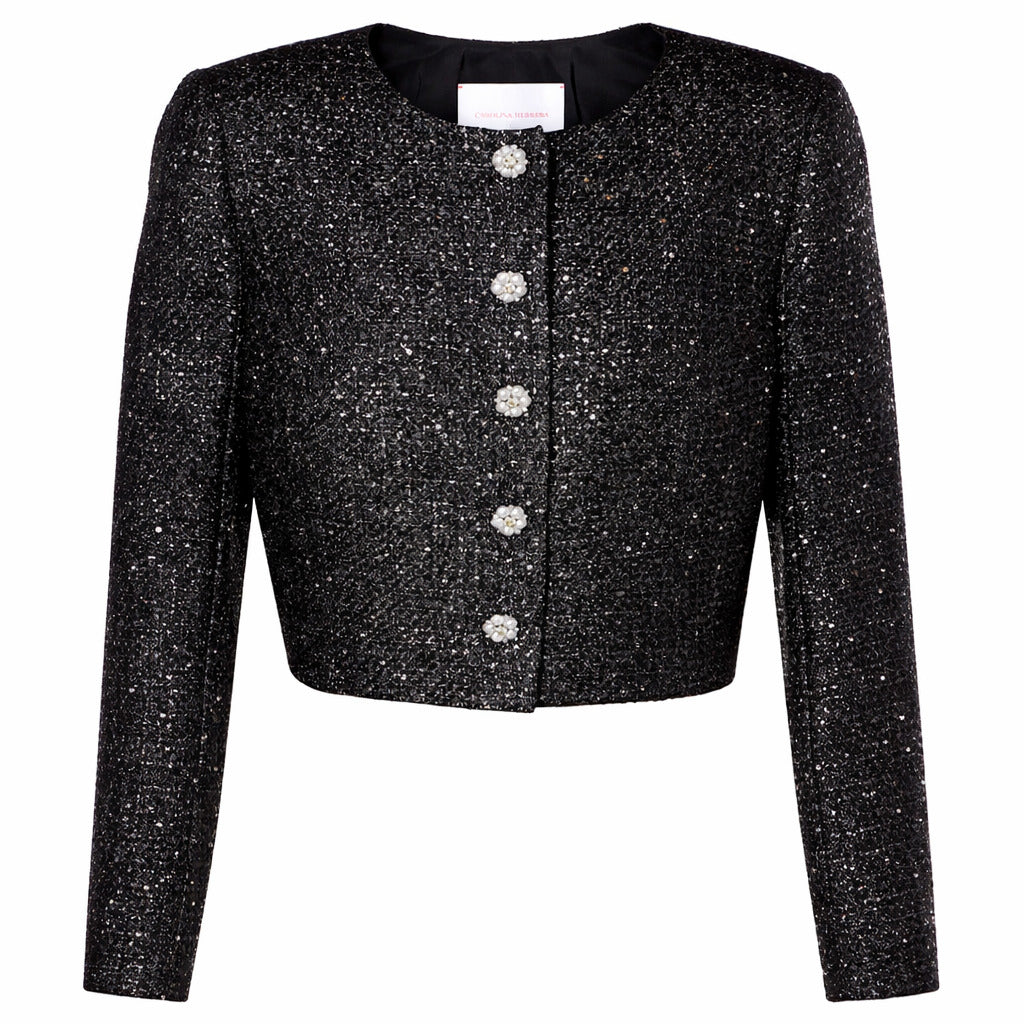 Patrizia Pepe Jacket Cropped Black — view 2