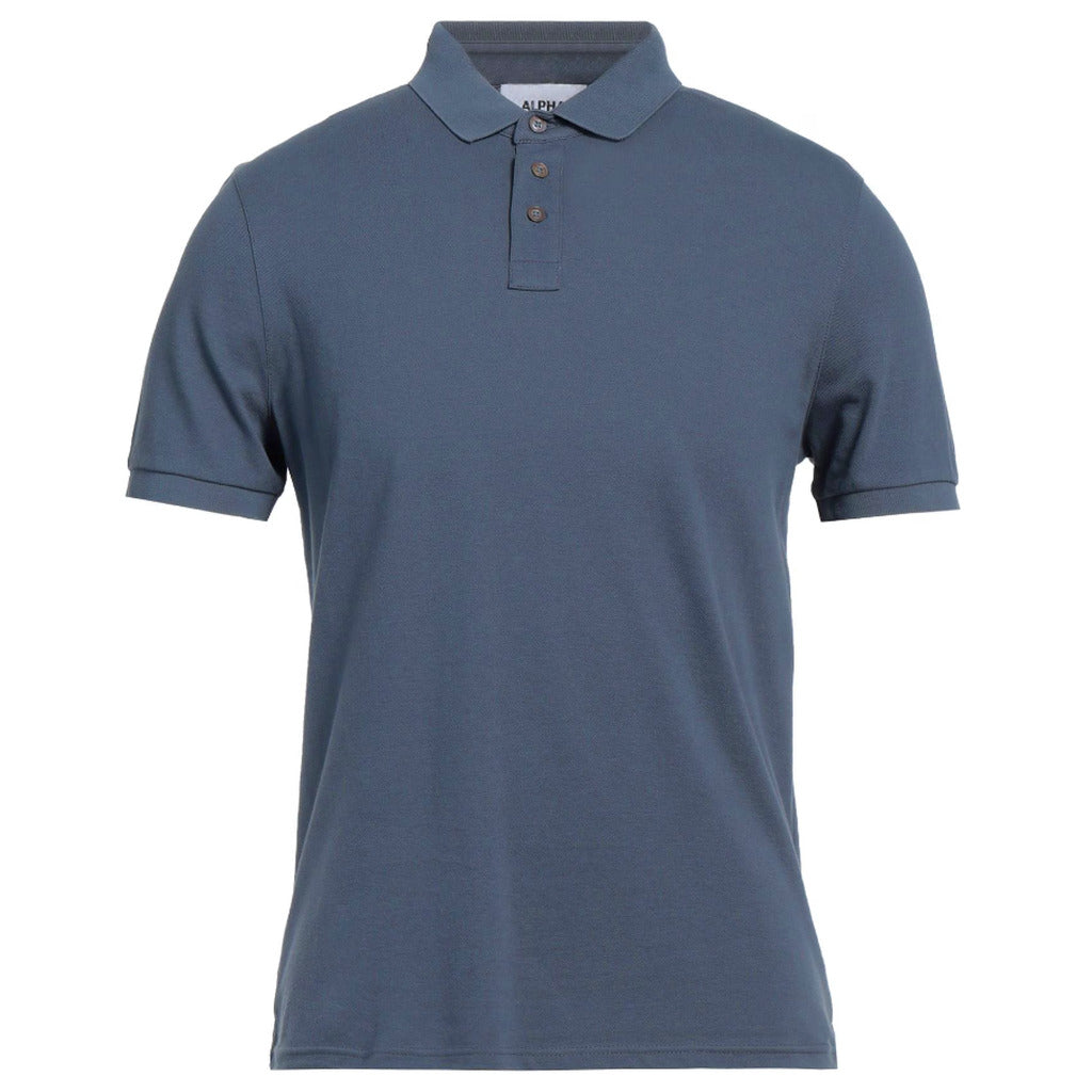 Alpha Studio Cotton Polo Denim