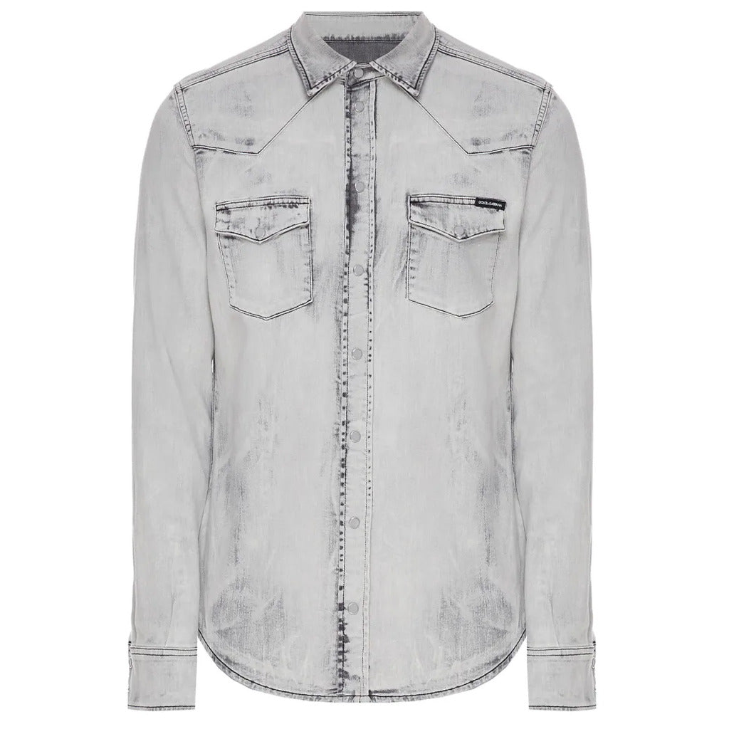 Dolce & Gabbana Denim Shirt Grey