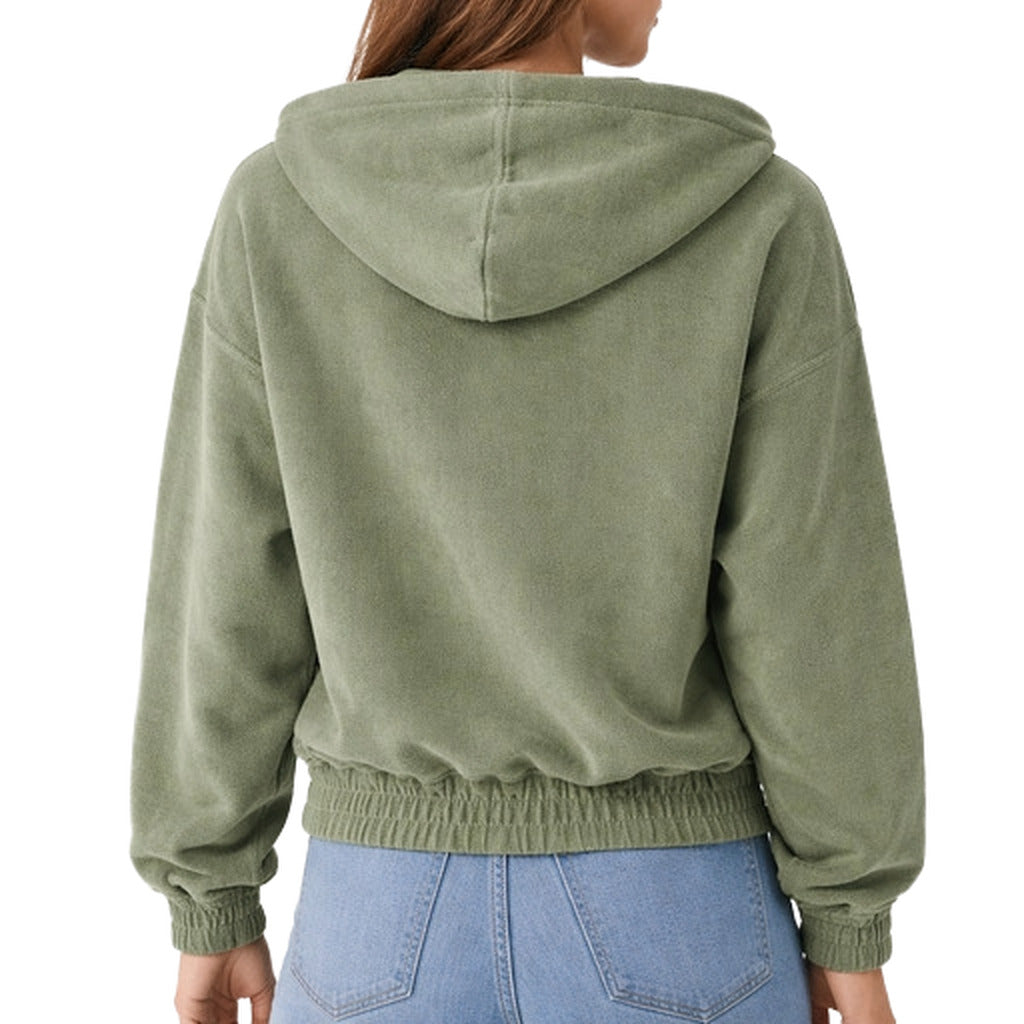 Hinnominate Cotton Sweatshirt Spugna Green — view 2