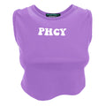 Pharmacy Industry Sleeveless Lycra Top With Logo Print On