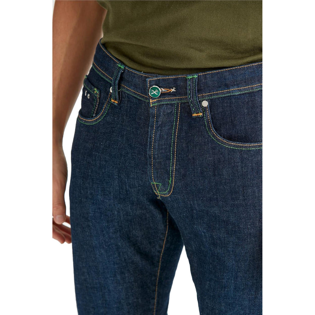 Tramarossa Cotton Leonardo Buttons Green Blue — view 4