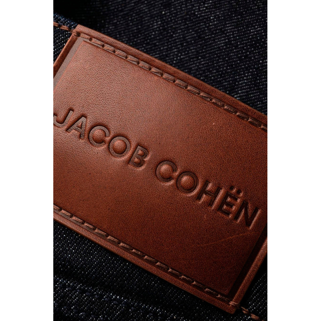 Jacob Cohen Leather Jeans Denim Blue — view 5