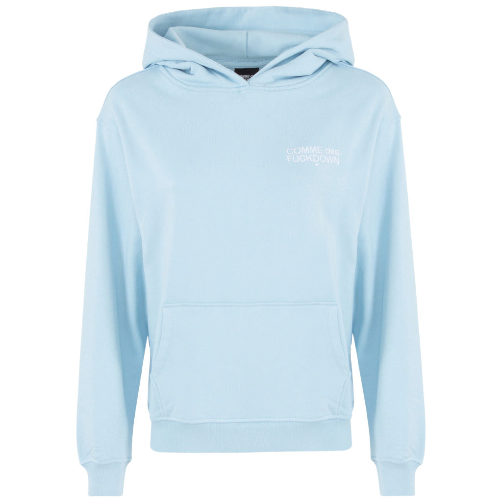 Comme Des Fuckdown Cotton Sweatshirt Azzurra