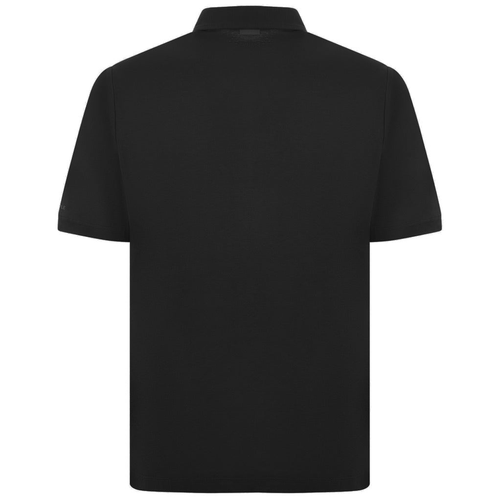 People Of Shibuya Cotton Polo Male Nero — view 3
