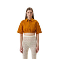 Patrizia Pepe Shirt Short Sleeve Short Cammello Camel
