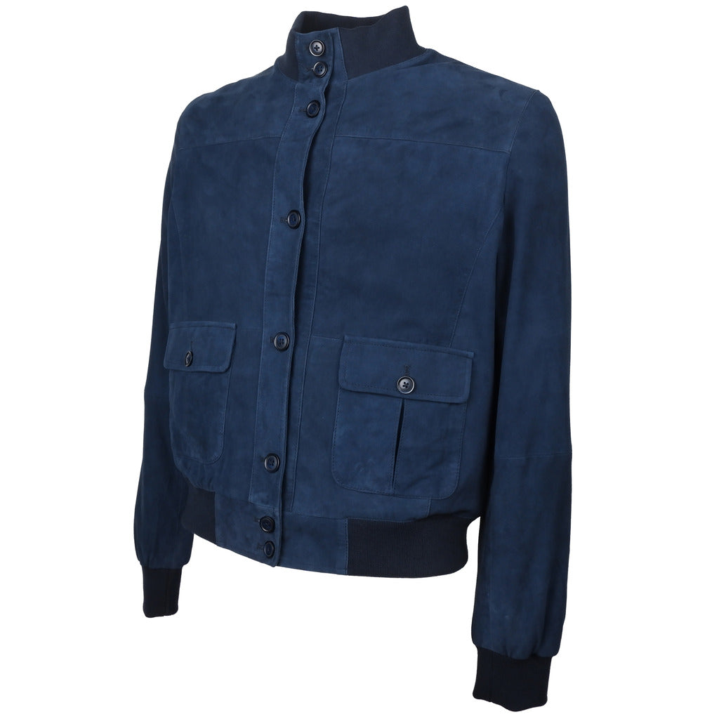 Emilio Romanelli Suede Jacket Blue — view 4