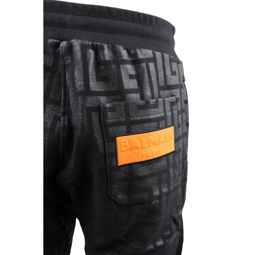 Balmain Cotton Trousers Black — view 5