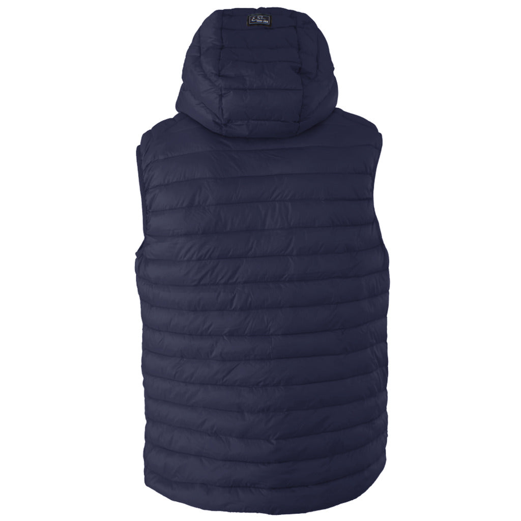 Yes Zee Nylon Vest Down Jacket Blue — view 2