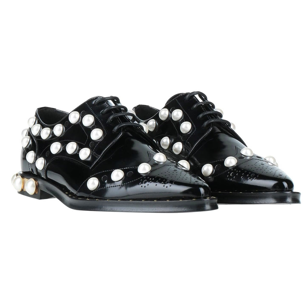 Dolce & Gabbana Leather Derbies Black