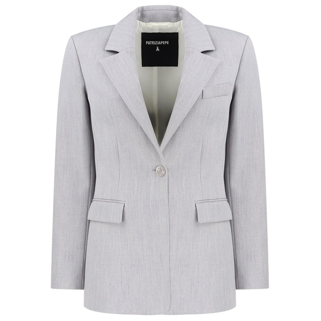 Patrizia Pepe Viscose Jacket Grey