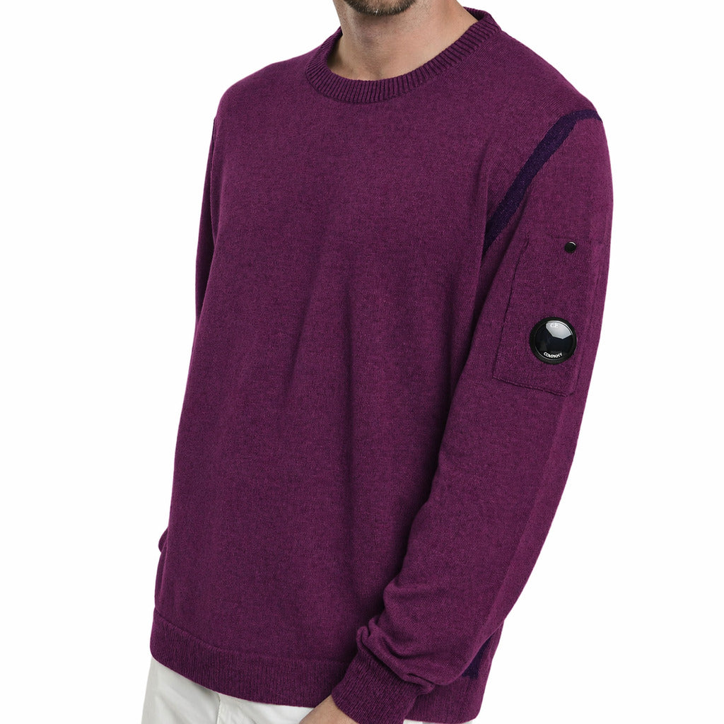 C.P. Company Linen Sweater Taschino Purple — view 2