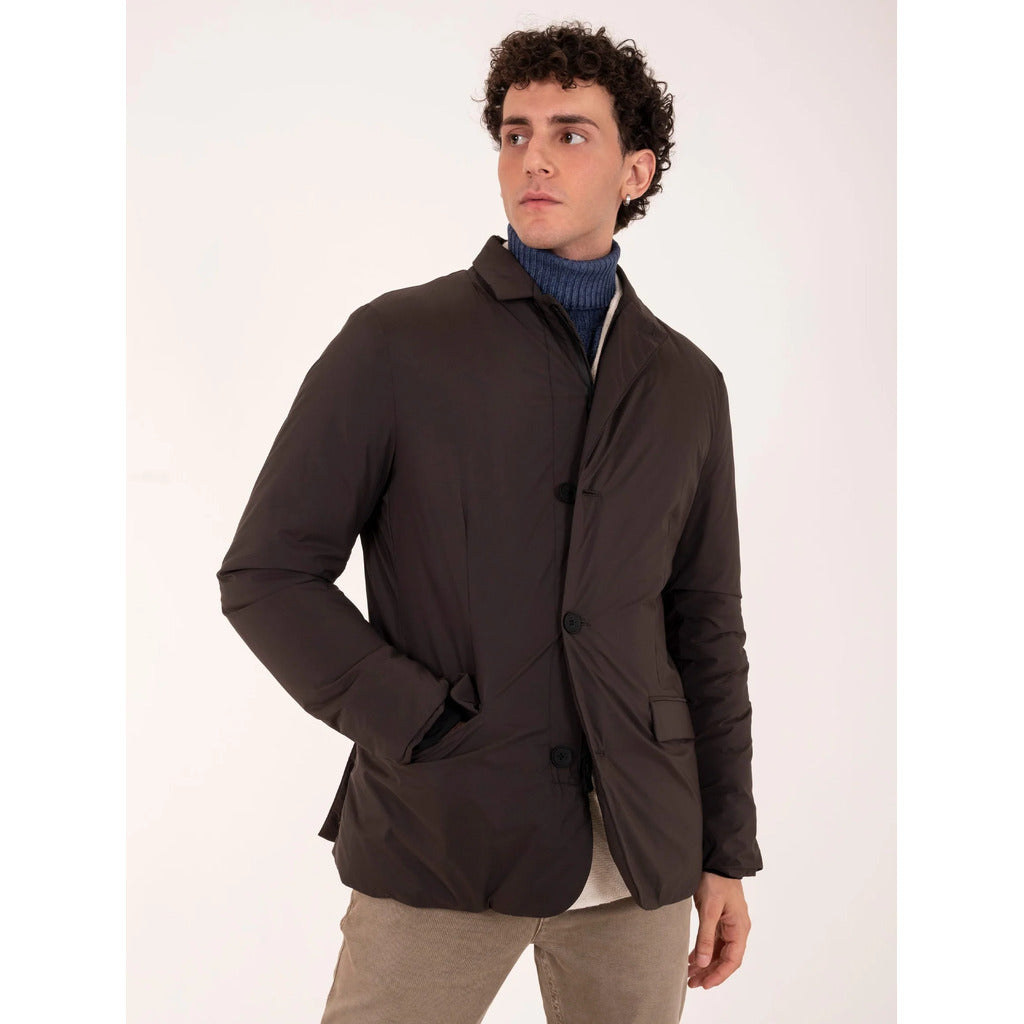People Of Shibuya Padded Jacket With Thermal Insulation In Technical Brown