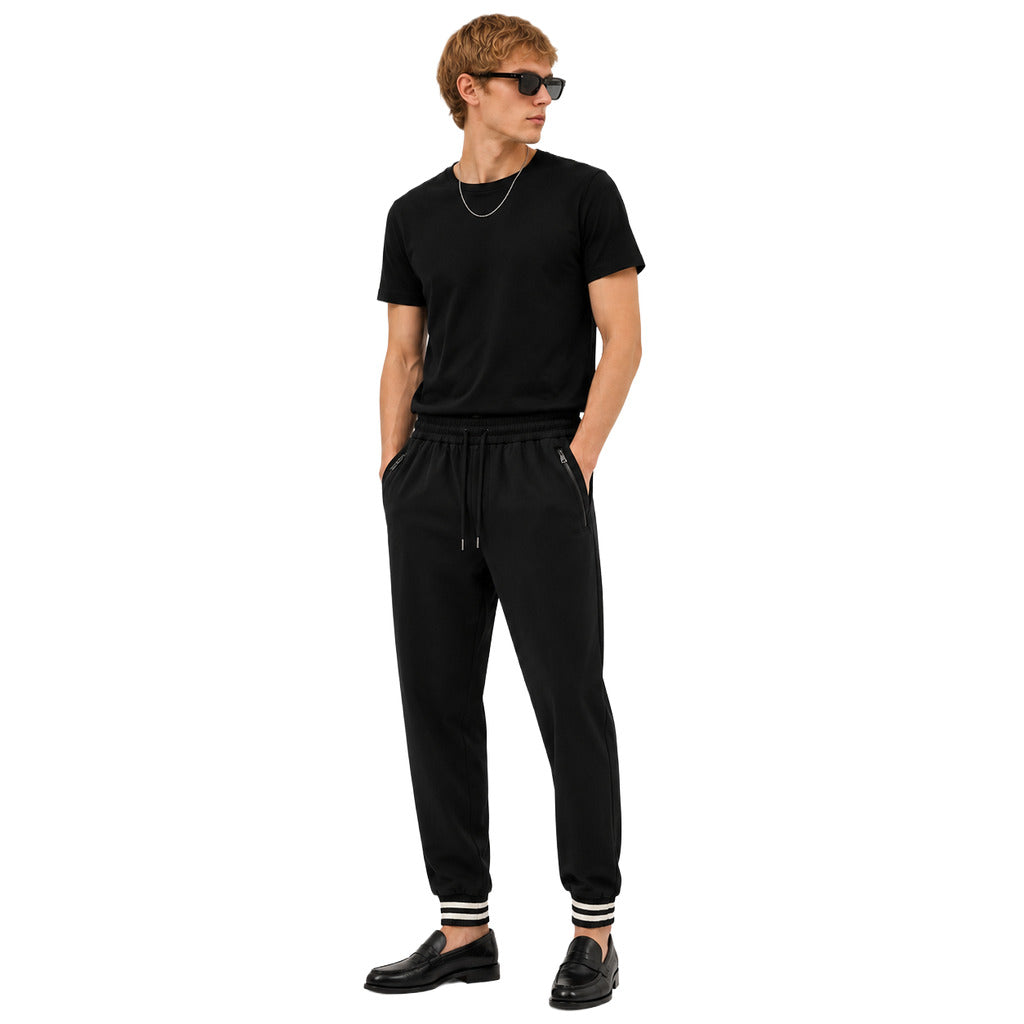 Dolce & Gabbana Cotton Pantalone Tecnico Black