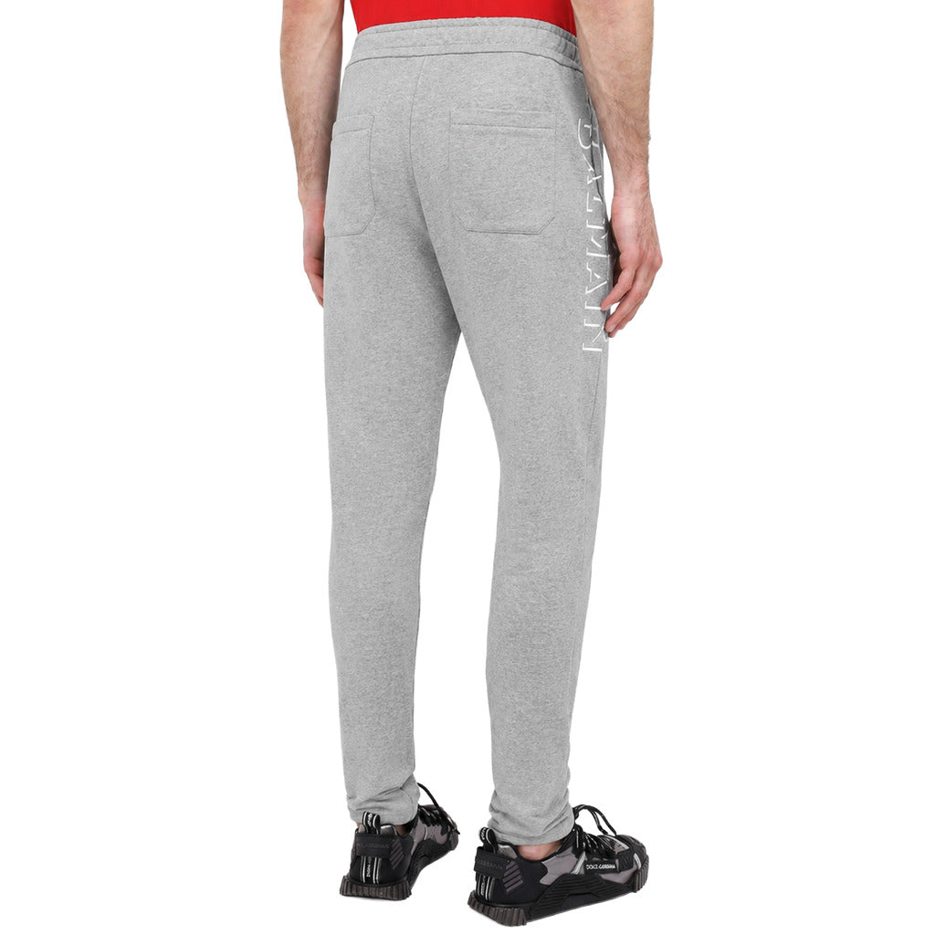 Balmain Cotton Trousers Jogging Grigi Gray — view 2