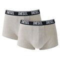 Diesel Cotton Trunk 2 Pack Grey