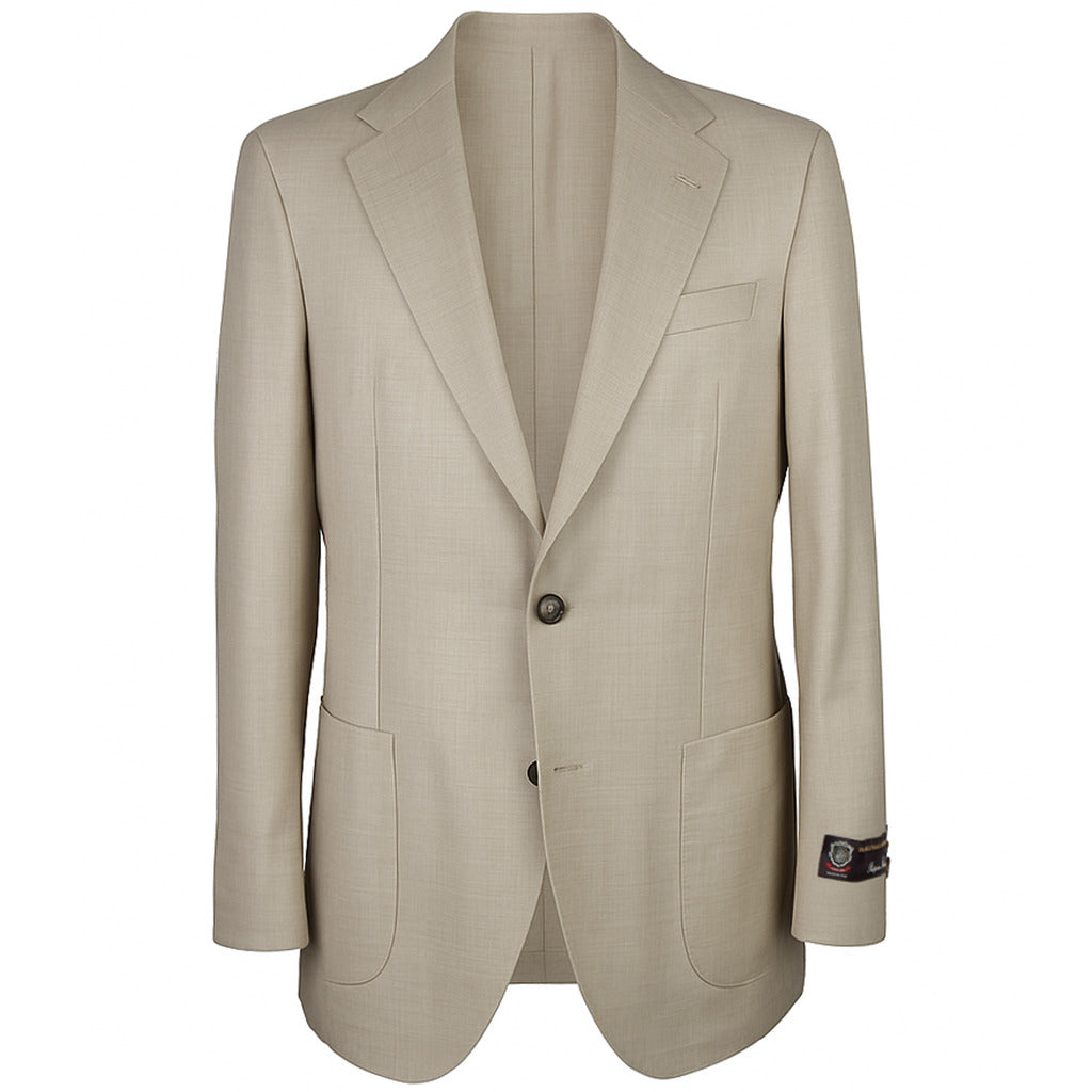 Emilio Romanelli Wool Jacket Beige