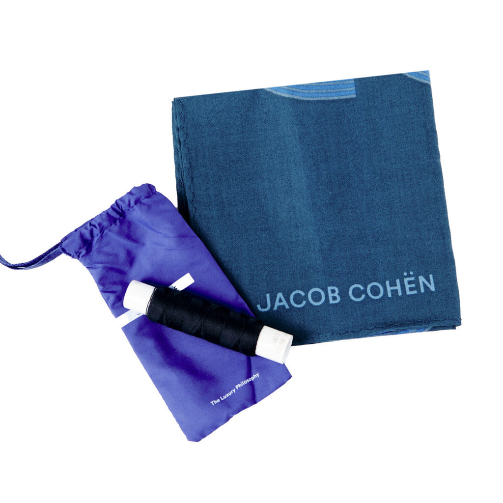 Jacob Cohen Leather Jeans Denim Blue — view 6