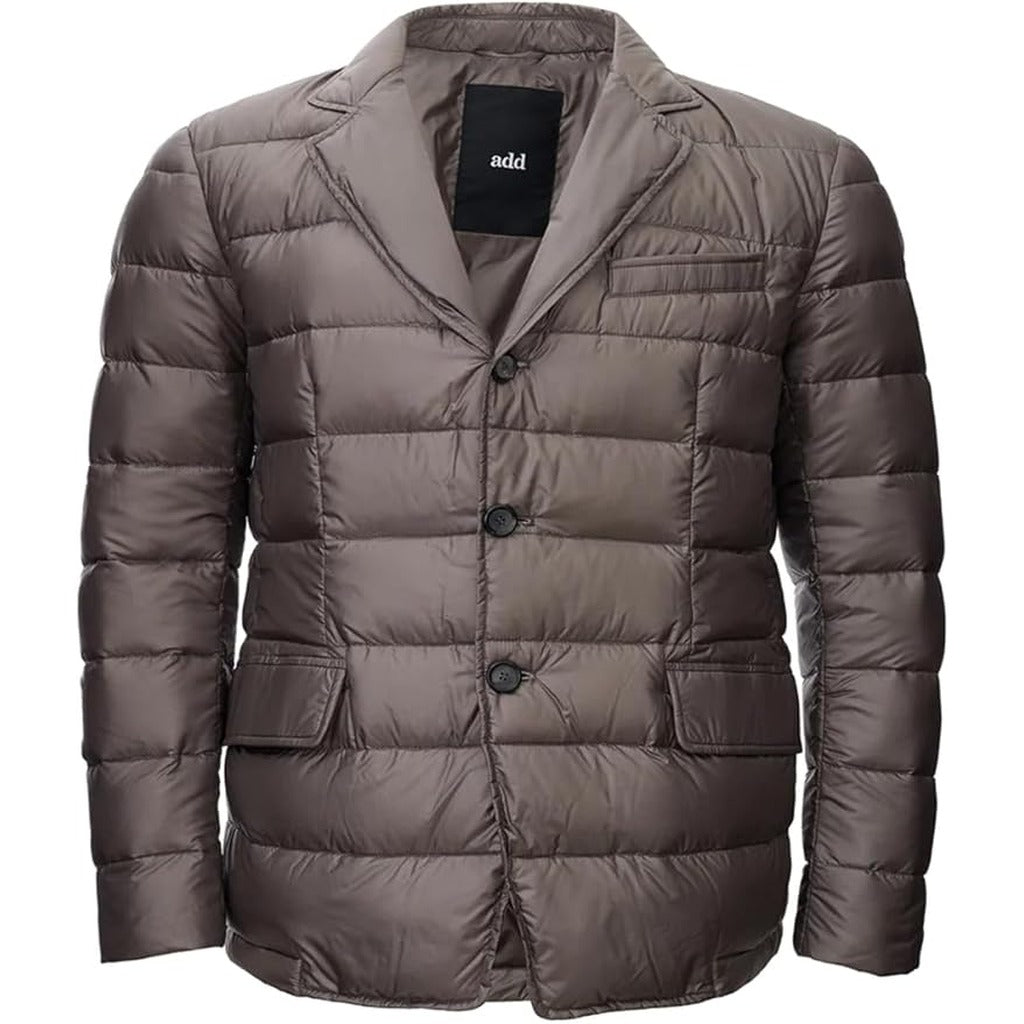 Add Jacket With Quilted Effect In Brown Color