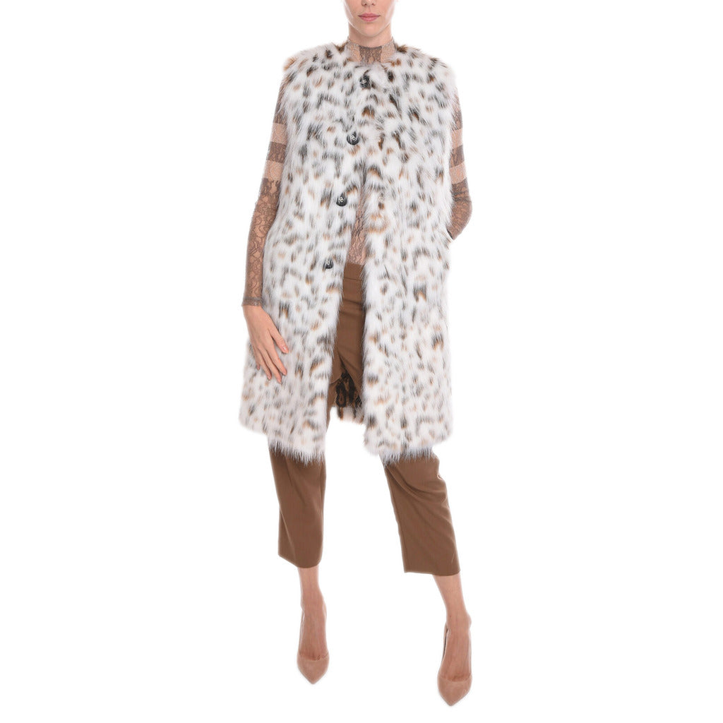 Dolce & Gabbana fur Leather Coat White — view 2