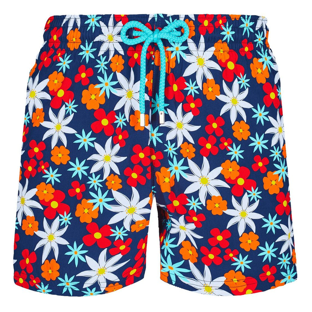 Vilebrequin Cotton Swim Shorts Spring Flowers