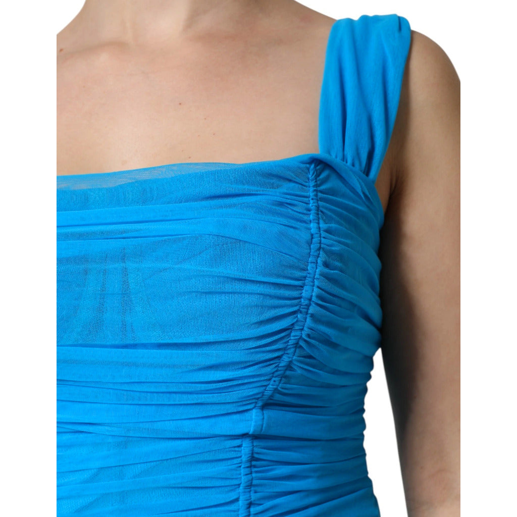 Dolce & Gabbana Dress Turquoise Light Blue — view 4