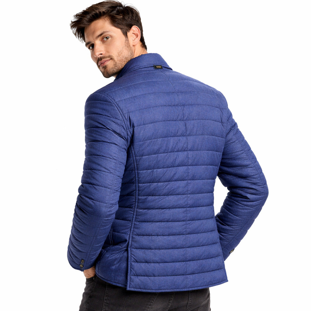 Herno blue quilted jacket, men