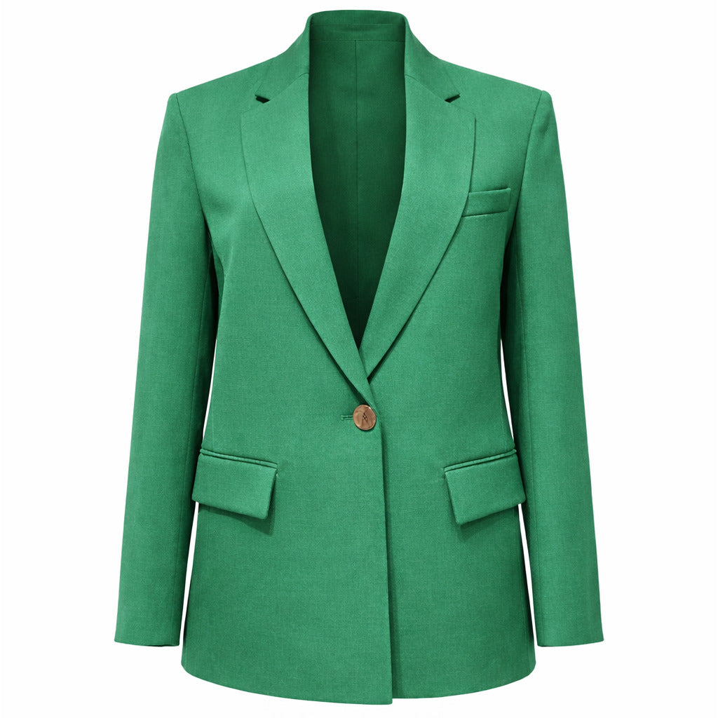 The Attico Discover Jacket — Structured Single-Breasted Jacket Green