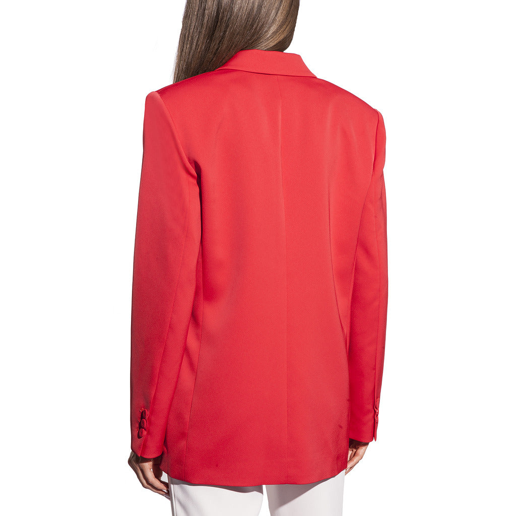 Pinko Satin Jacket Elegante Rossa — view 2