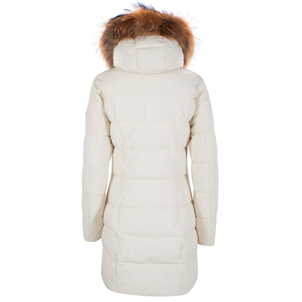 Yes Zee Fur Down Jacket Lungo Panna — view 2