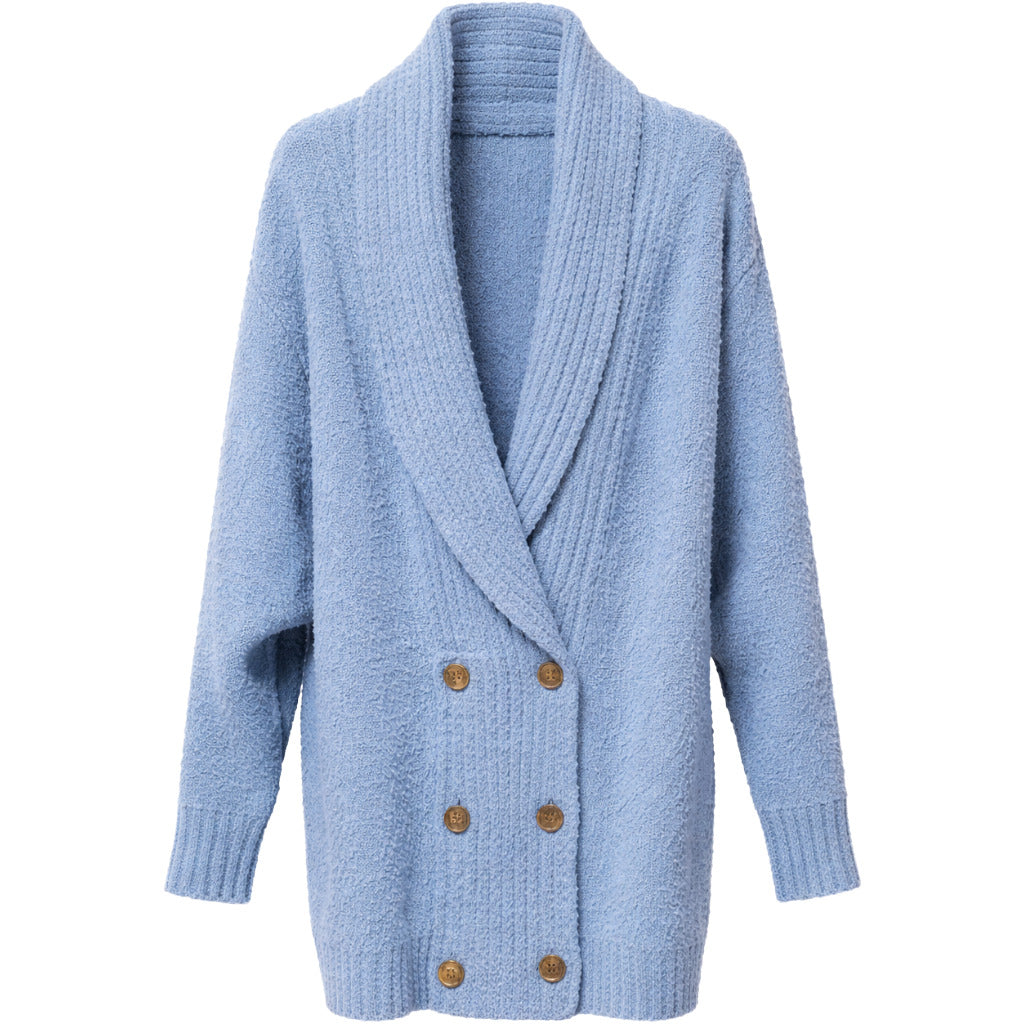 Elisabetta Franchi Coat Blue Doppio Petto