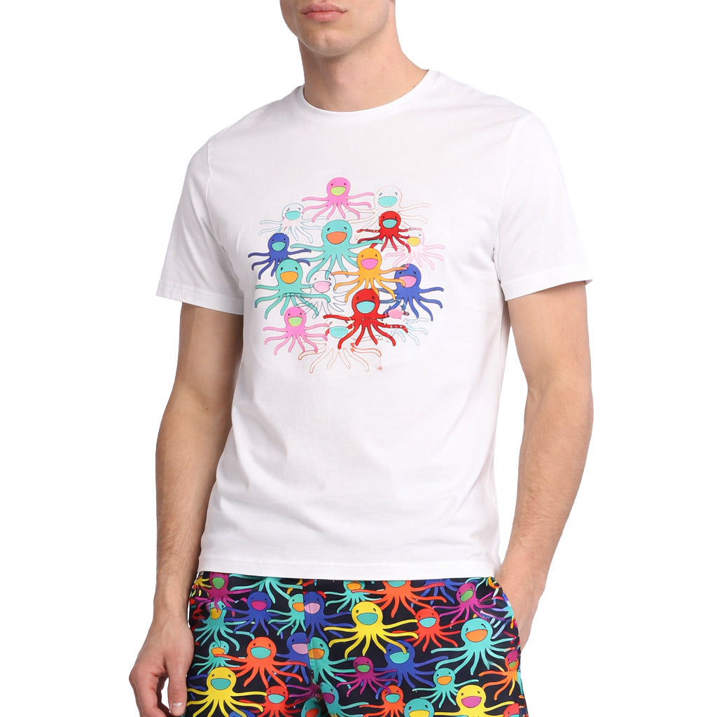 Vilebrequin Cotton T-Shirt Tao White