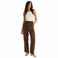 Dolce & Gabbana Silk Pantalone Con Couisse Brown