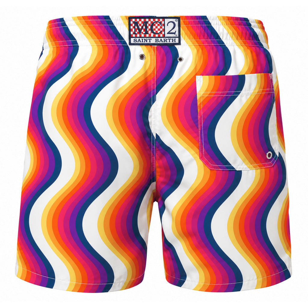 Mc2 Saint Barth Polyester Swim Shorts Multicolour Multicolor — view 2