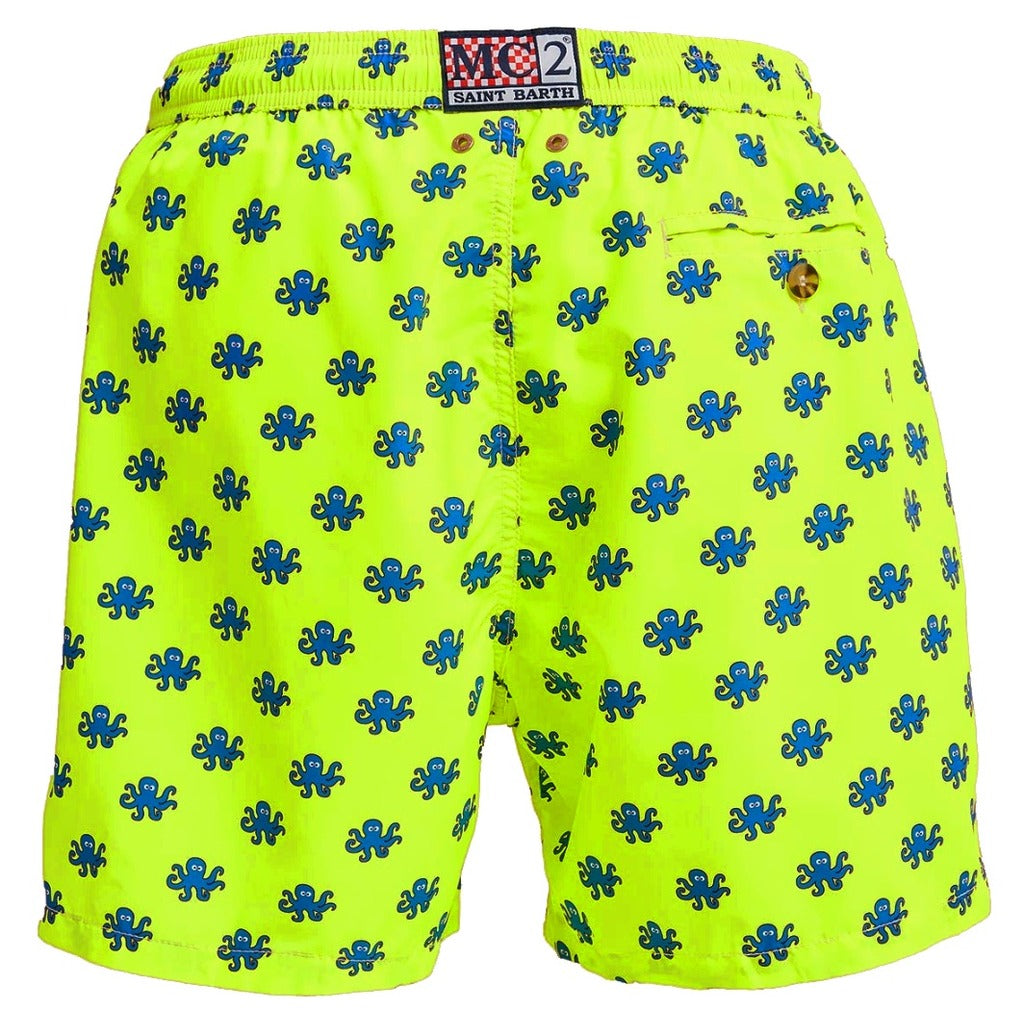 Mc2 Saint Barth Polyester Swimwear - Lig0003-06163D-Fluo Yellow — view 2