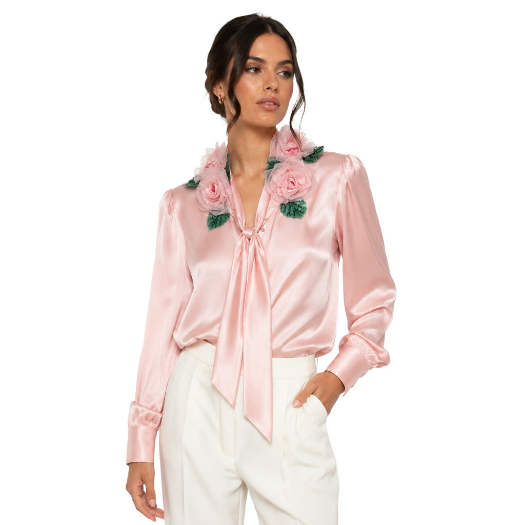 Dolce & Gabbana Silk Shirt Floreale Pink