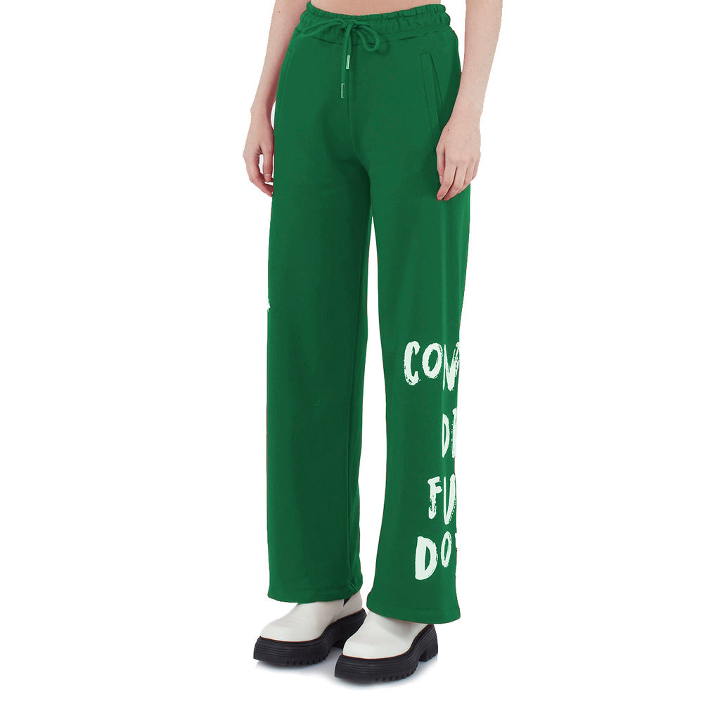 Comme Des Fuckdown Pantaloni Da Tuta In Cotone Con Stampa
