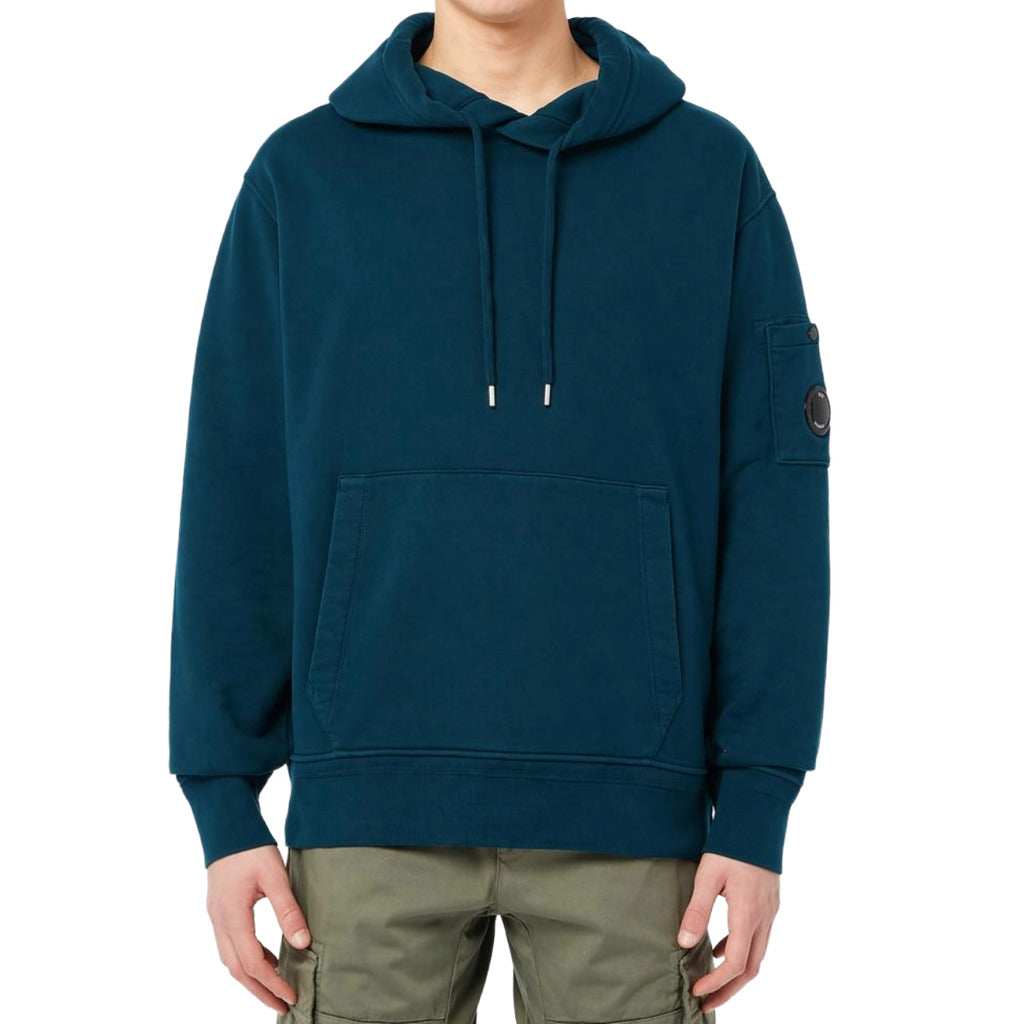 C.P. Company Cotton Sweatshirt Diagonal Goggles Blue
