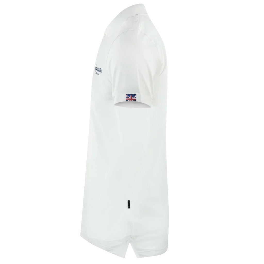 Aquascutum Cotton Polo Shirt, Contrasting Logo On Front — view 3