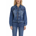 Patrizia Pepe denim Leather Jacket Blue