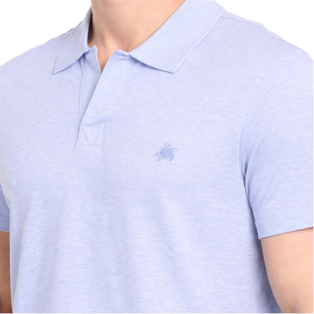 Vilebrequin Linen Polo Purple Blu — view 3