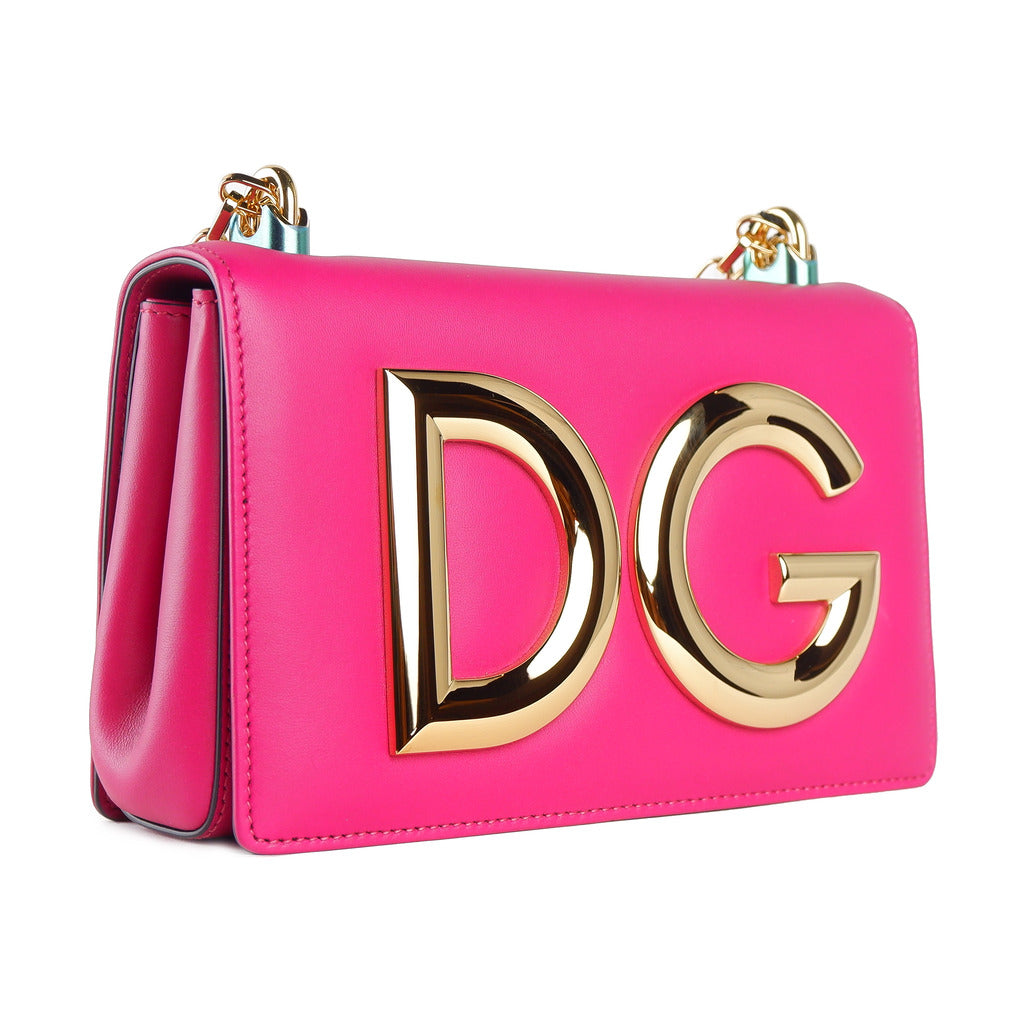 Dolce & Gabbana Calfskin Crossbody Bag Fuchsia — view 3
