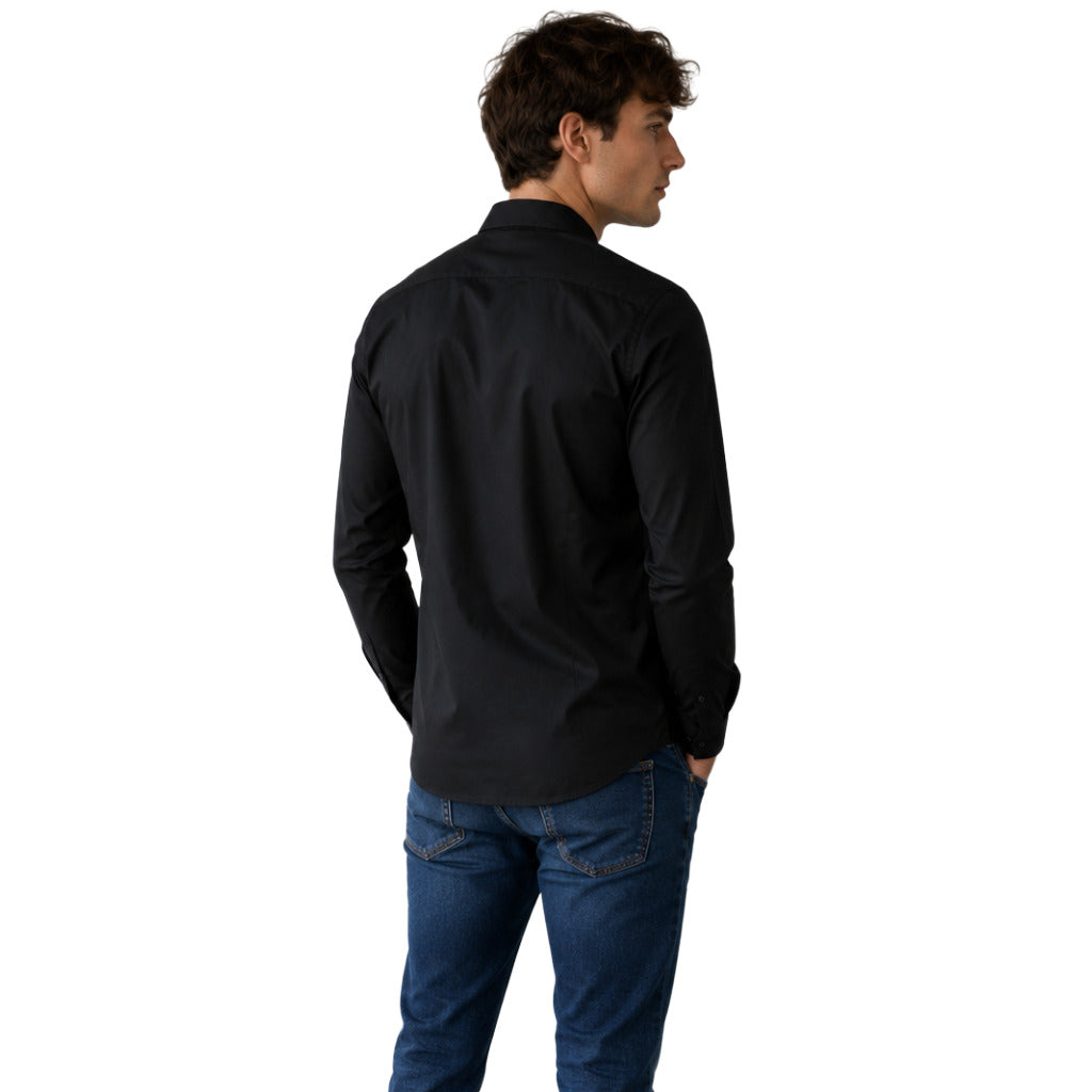 Dolce & Gabbana Cotton Shirt Gold Nera Black — view 2
