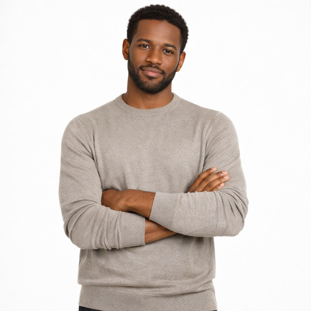 Emilio Romanelli Cashmere Crewneck Tortora