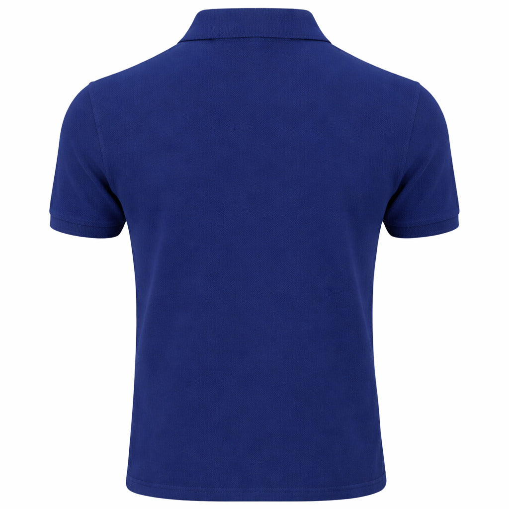 Alpha Studio Cotton Polo Piquet Blue — view 2