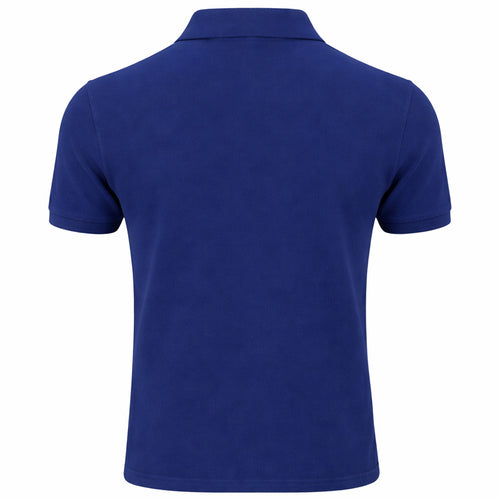 Alpha Studio Cotton Polo Piquet Blue — view 2