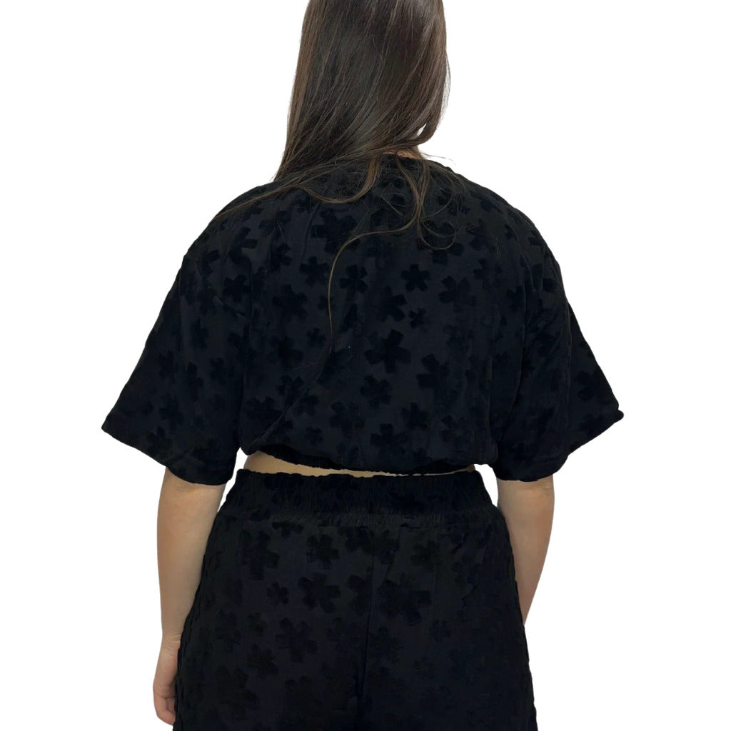 Comme Des Fuckdown Velvet Sweatshirt Black — view 2